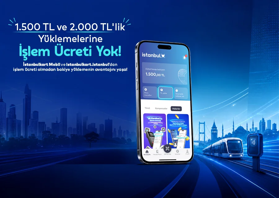 1.500 TL ve 2.000 TL'lik Yüklemelerinde İşlem Ücreti Bizden!