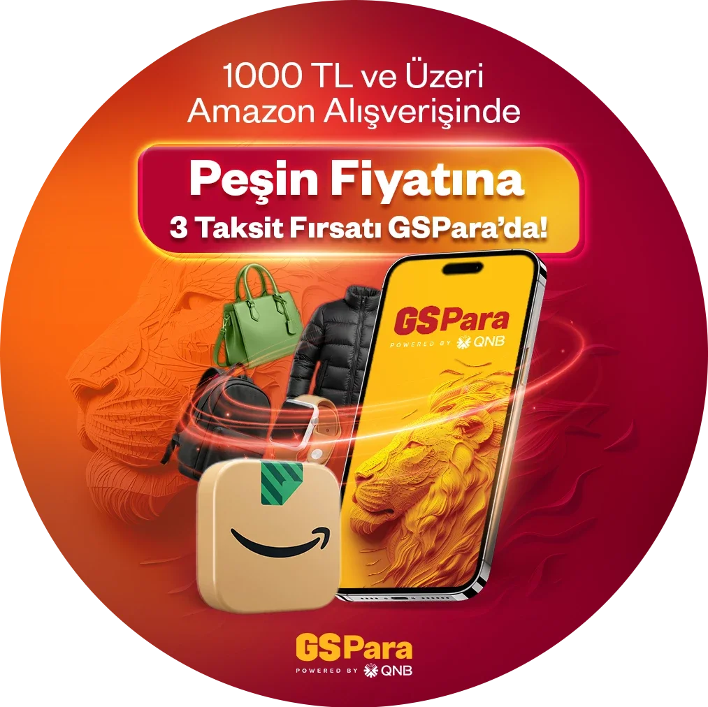 Amazon'da peşin fiyatına 3 taksit fırsatı GSPara’da!