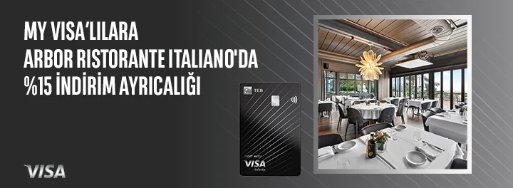Arbor Ristorante Italiano'da %15 İndirim Ayrıcalığı