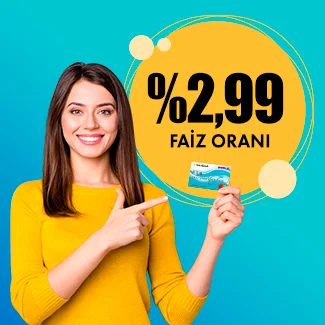 Aylık %2,99 faiz oranı ile Nakit Avans fırsatı!