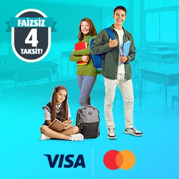 Bireysel kredi kartları ile eğitim kurumu peşin harcamalarınıza faizsiz 4 taksit fırsatı!