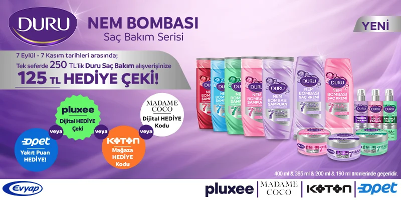 Çek Kazan Duru Saç Bakımı Kampanyası
