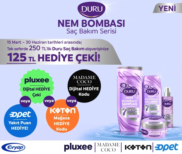 Çek Kazan Duru Şampuan Kampanyası
