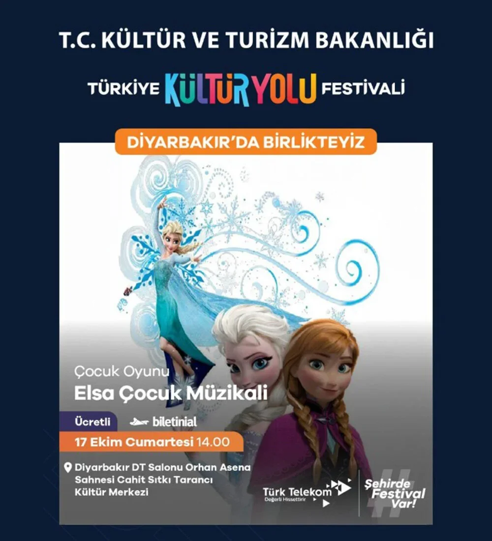 Çeşitli İllerde Gerçekleşecek Olan Elsa Çocuk Müzikali Tiyatro Oyunu Etkinlik Biletlerinde %20 Daha Az Öde.
