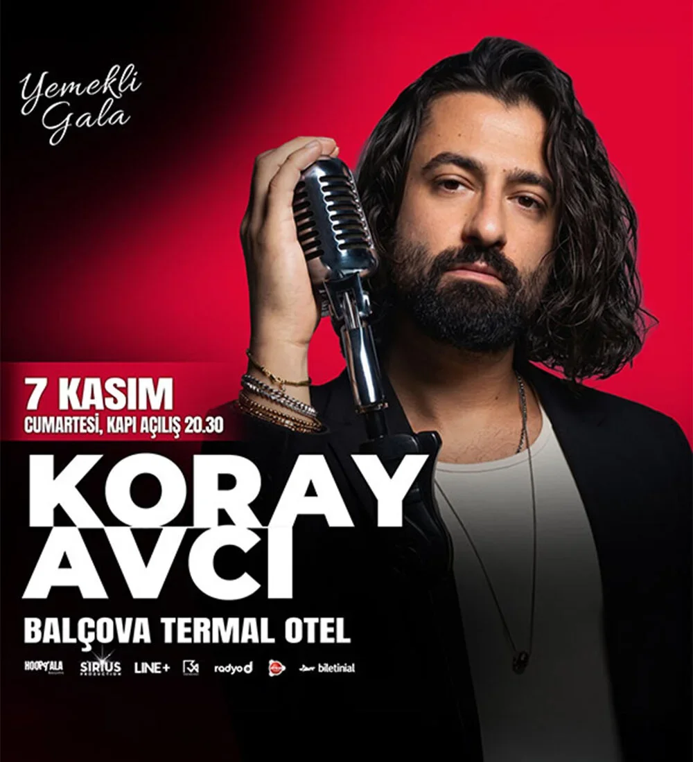 Çeşitli İllerde Gerçekleşecek Olan Koray Avcı Yemekli Gala Konseri Etkinlik Biletlerinde %20 Daha Az Öde.