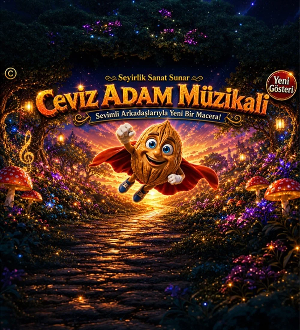 Çeşitli İllerde Gerçekleşecek Olan Ceviz Adam Müzikali Yeni Gösteri Etkinlik Biletlerinde %20 Daha Az Öde.
