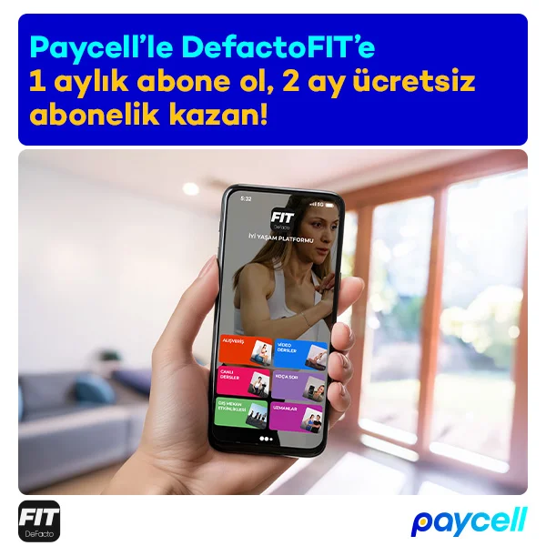 DeFactoFIT'te 1 aylık UP aboneliğine 2 ay hediye!