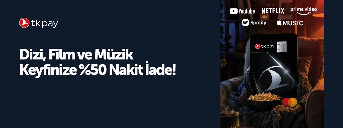 Dijital platform ödemelerinde %50 nakit iade!