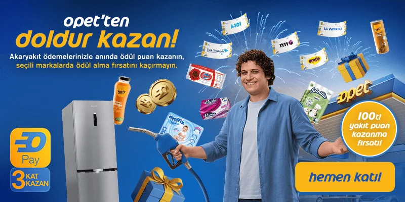 Doldur Kazan 100 TL Opet Yakıt Puan Kampanyası