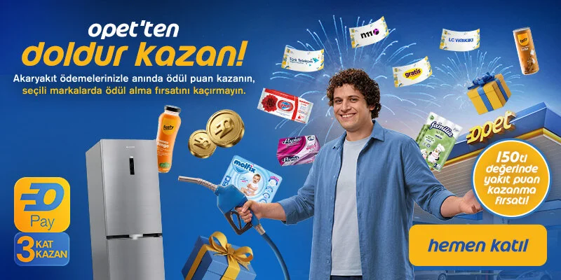 Doldur Kazan 150 TL Opet Yakıt Puan Kampanyası