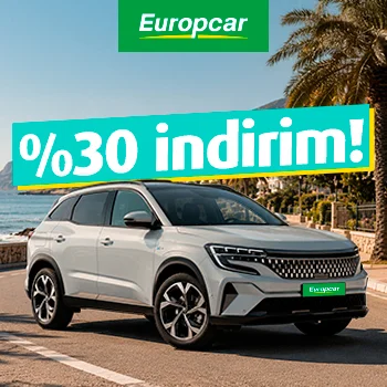 Europcar'dan araç kiralamanıza %30 indirim!