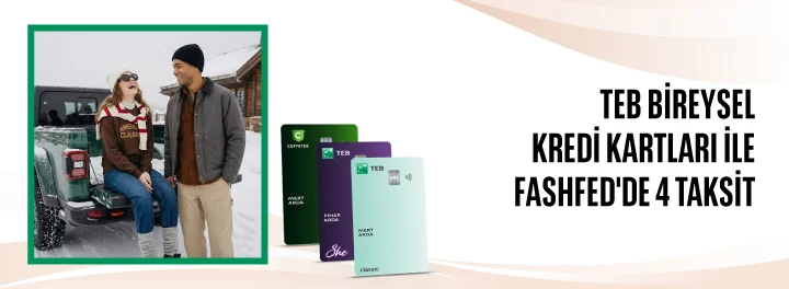 FashFed'de 4 taksit!