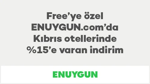 Free’ye özel ENUYGUN.com’da Kıbrıs otellerinde %15’e varan indirim