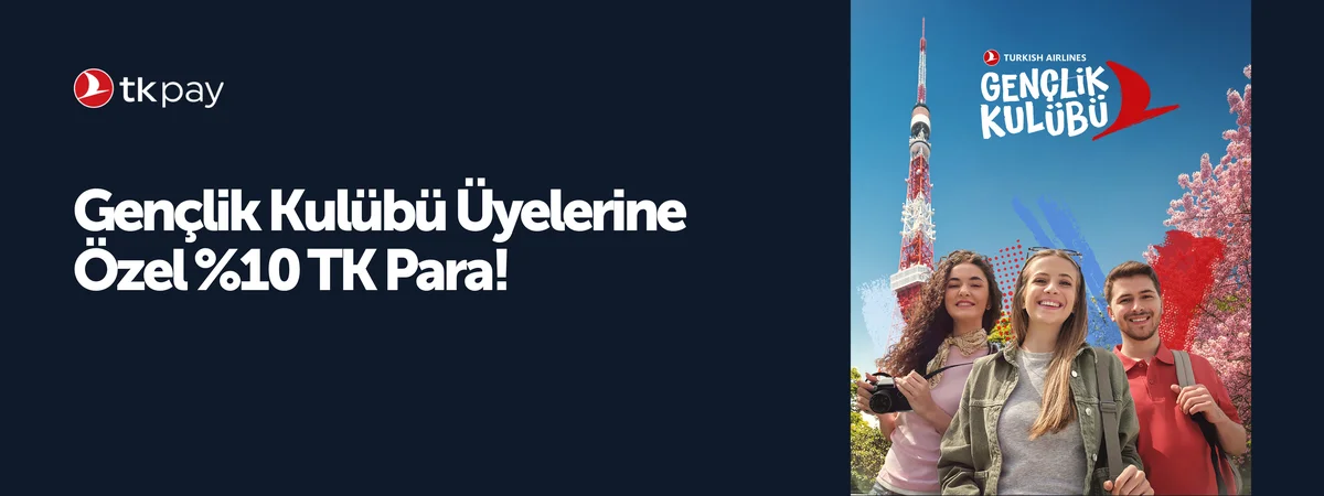 Gençlik Kulübü üyelerine %10 TK Para!