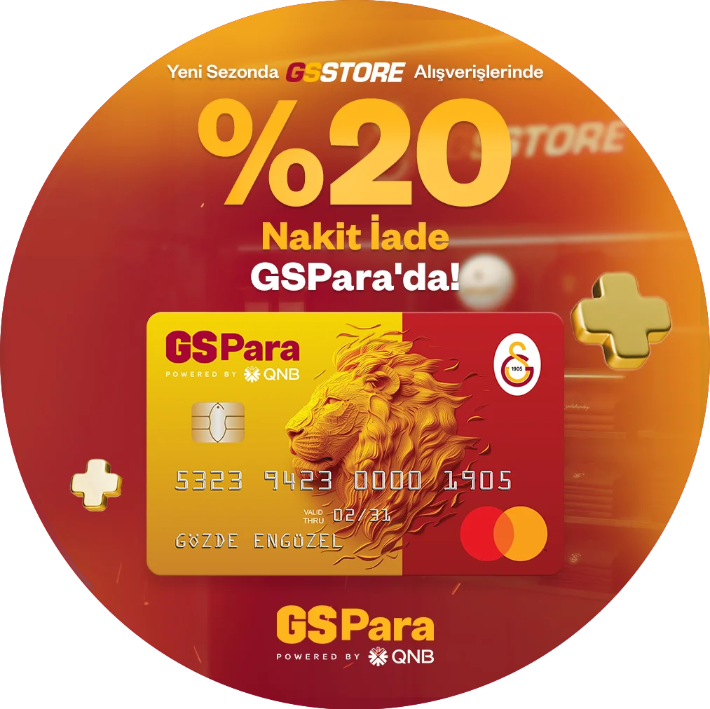 GSStore Alışverişlerinizde %20 Nakit İade Fırsatı GSPara Kredi Kartı'nda!