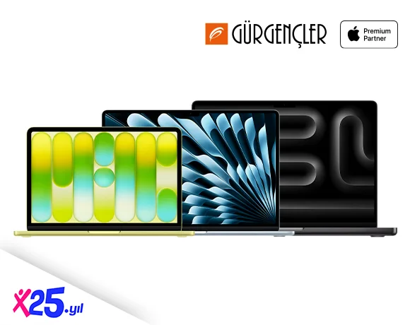 Gürgençler Apple Premium Partner Mağazaları ve Www.gurgencler.com.tr'de Peşin Fiyatına 6 Aya Varan Taksit Fırsatı!
