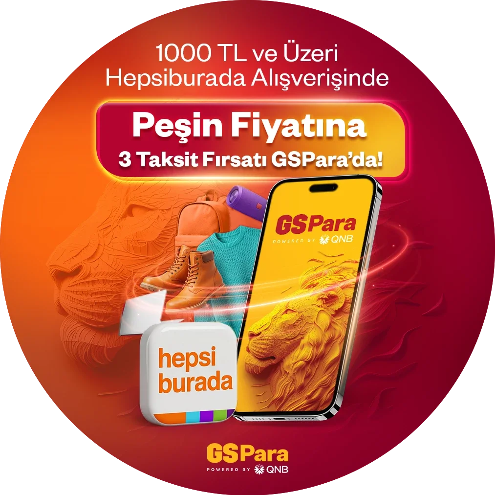Hepsiburada'da peşin fiyatına 3 taksit fırsatı GSPara’da!