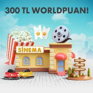 Her 1.500 TL alışverişinize 150 TL, toplam 300 TL Worldpuan!