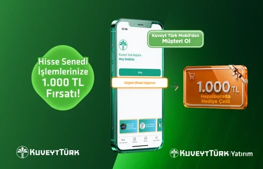 Hisse Senedi İşlemlerinize, 1.000 TL Hepsiburada Hediye Çeki Fırsatı!