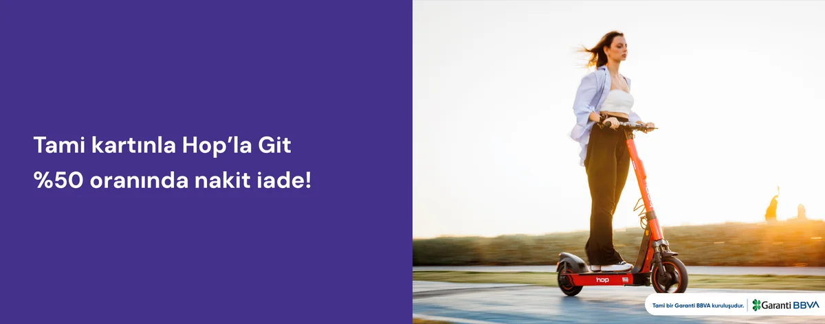 Hop Scooter'da Toplam 75 TL Nakit İade Fırsatı!