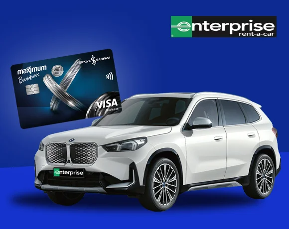 İş Bankası Visa Ticari Kart Sahiplerine Enterprise Araç Kiralamalarda İndirim Fırsatı