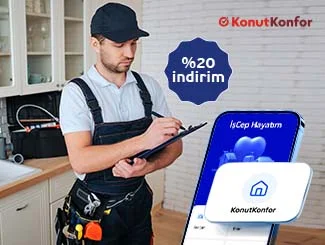 İşcep Hayatım Evim’de Konut Hizmetleri Menüsünden Yapacağınız Konutkonfor Harcamalarınıza %20 İndirim Fırsatı!