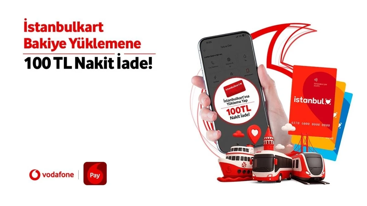 İstanbulkart Nakit İade Kampanyası | Vodafone