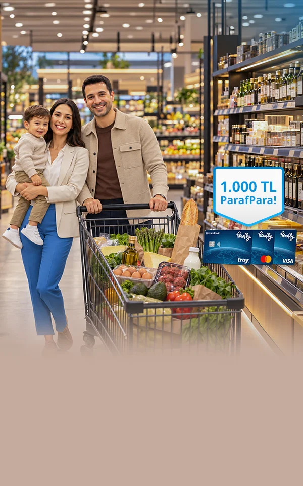 Market Harcamalarınıza 1.000 TL ParafPara