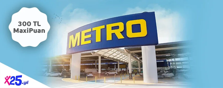 Metro Mağazalarında 300 TL Maxipuan Fırsatı!