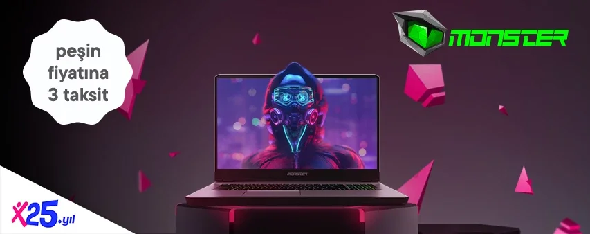 Monster'da Peşin Fiyatına 3 Taksit!