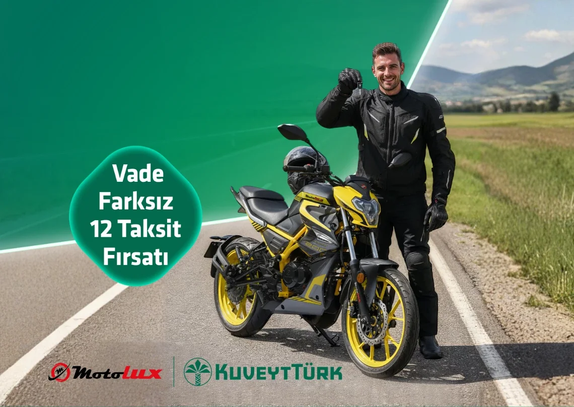 Motolux'ta Vade Farksız 12 Taksit Fırsatı!