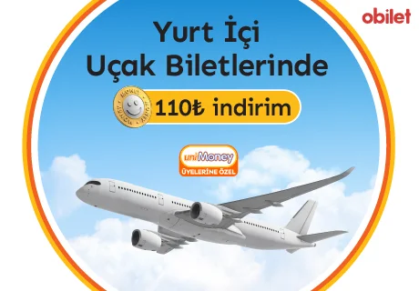 Obilet'ten Unimoney'lilere Özel 110 TL İndirim