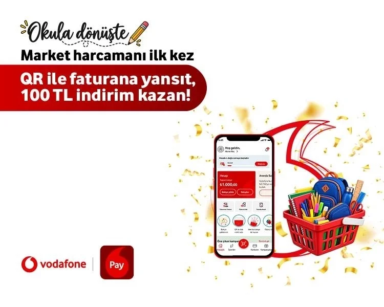 Okula Dönüşte Market Harcamana 100 TL İndirim!