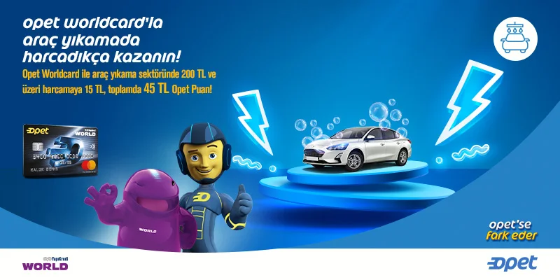 Opet Worldcard Araç Yıkama Kampanyası