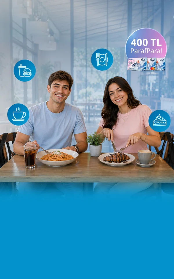 Paraf Gençİz ile Yemek Harcamalarına 400 TL ParafPara