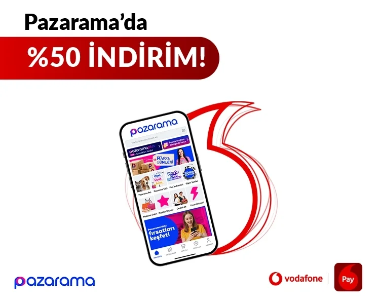 Pazarama’da %50 İndirim!