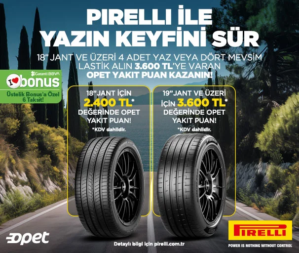 Pirelli Lastik Alımlarında Opet Yakıt Puan Fırsatı