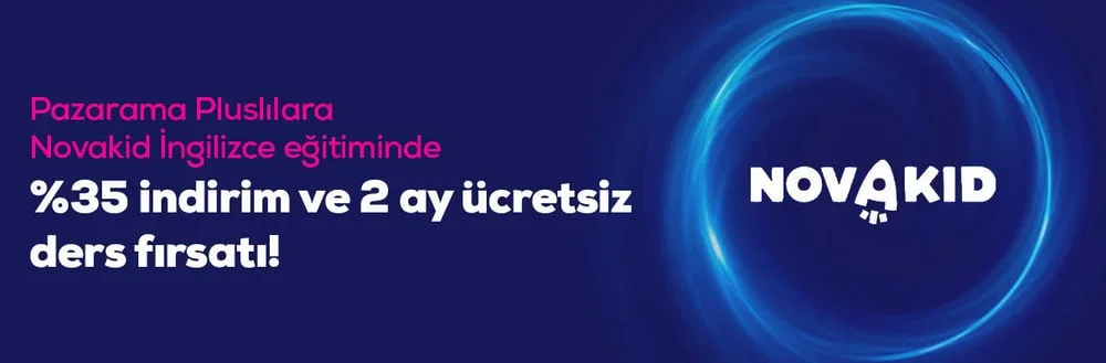 Plus Üyelerine Novakid İngilizce Eğitiminde %35 İndirim ve 2 Ay Ücretsiz Ders Fırsatı