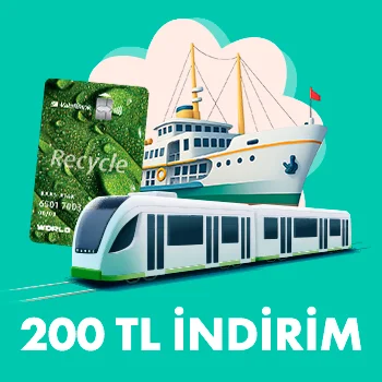 Recycle Card ile toplu taşıma harcamalarınıza %50 indirim!