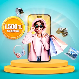Seçili e-ticaret alışverişlerinize 1.500 TL Worldpuan!