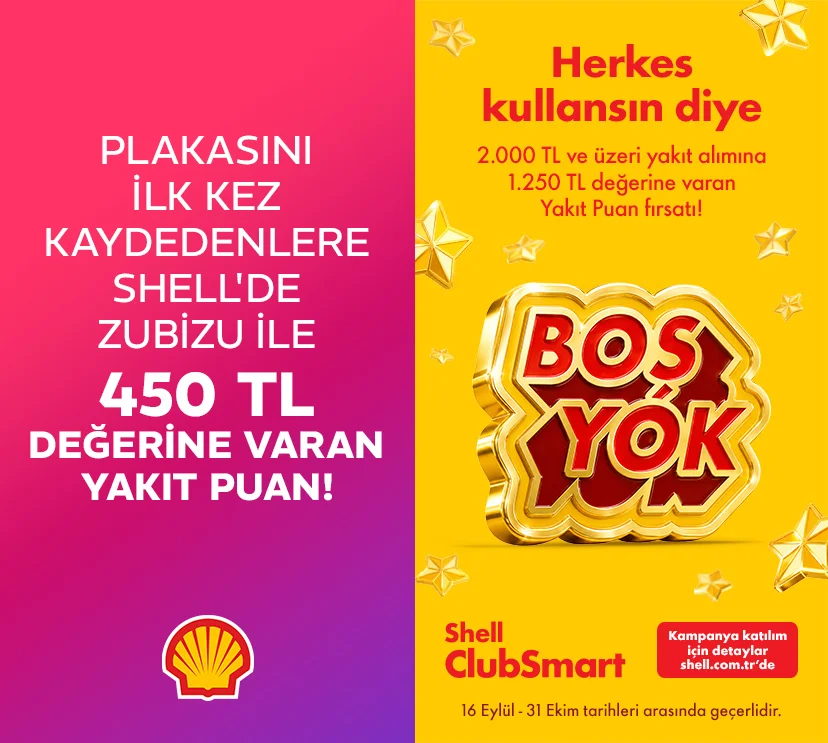 Shell'de Zubizu ile 450 TL'ye Varan Yakıt Puan