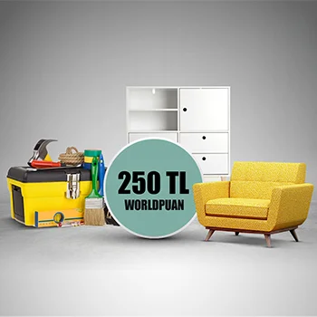 Ticari kredi kartı ile yapı, mobilya ve müteahhitlik alışverişinize 250 TL Worldpuan!