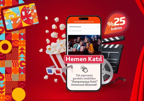 Trend Kredi Kart İle Sinema Harcamalarına %25 İndirim!