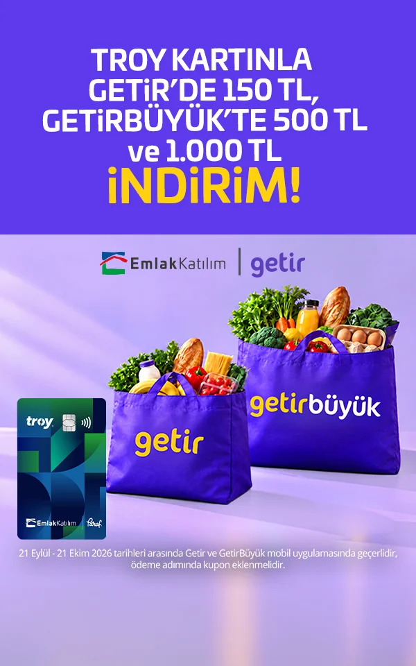 TROY ile Getir’de 1.000 TL’ye Varan İndirim