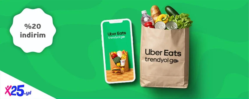 Uber Eats Trendyol Go Market Siparişlerinizde Tüm İndirimlere Ek %20 İndirim Fırsatı!
