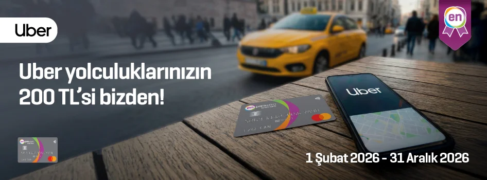 Uber yolculuklarınızın 200 TL'si bizden