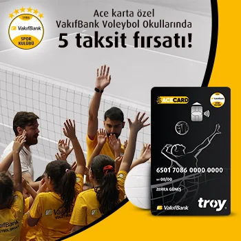VakıfBank Spor Kulübü Voleybol Okulları'nda 5 Taksit Fırsatı
