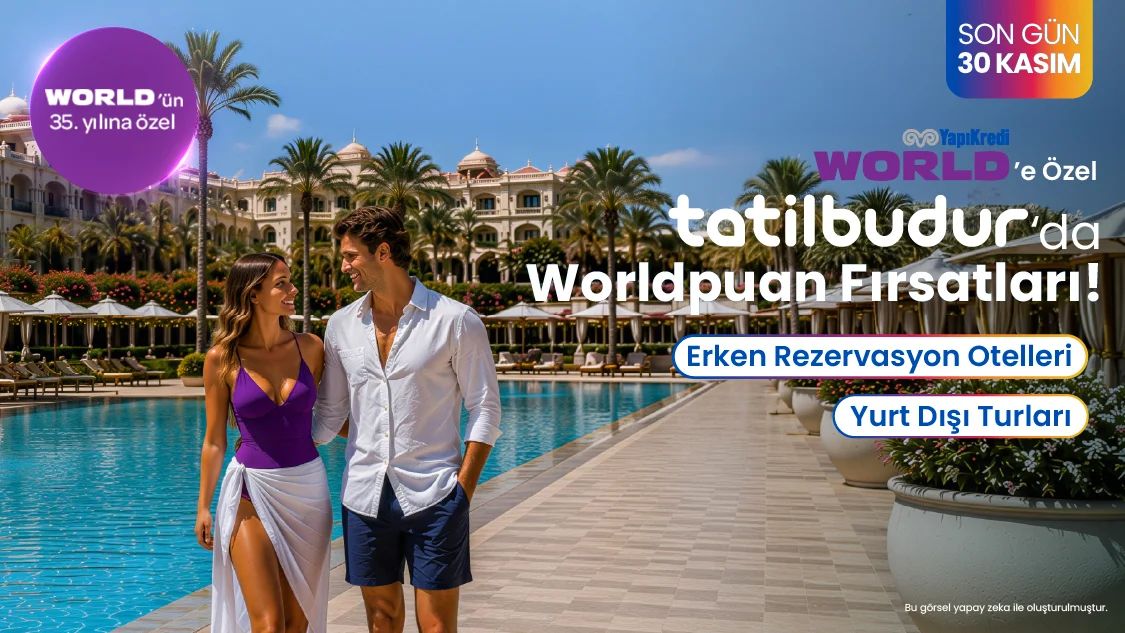 World’ün 35. Yılına Özel Tatilbudur’dan Yapılacak Rezervasyonlarda 7.535 Tl’ye Varan Worldpuan