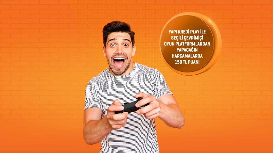 Yapı Kredi Play ile Seçili Oyun Harcamalarına %50 İndirim