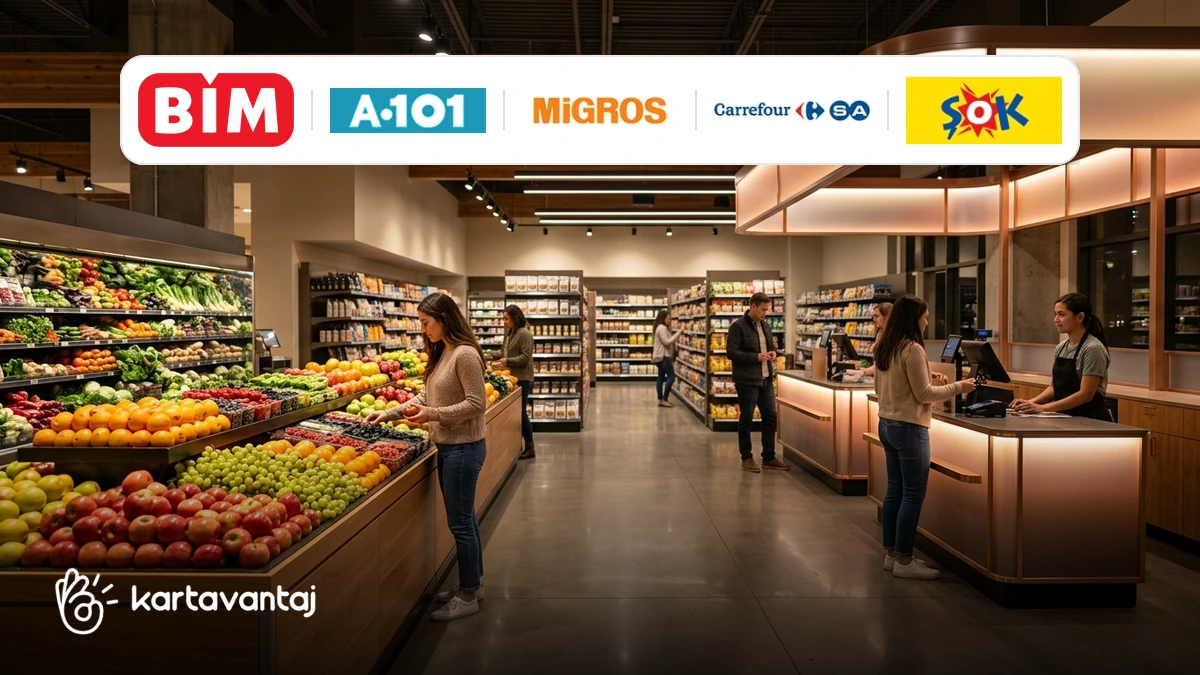 Zincir Market Sadakat ve Fintech Savaşları 2026: A101 Hadi, CarrefourSA Payfour, BİM Dost Bank, ŞOK Win ve Migros Money rehberi ve detayları